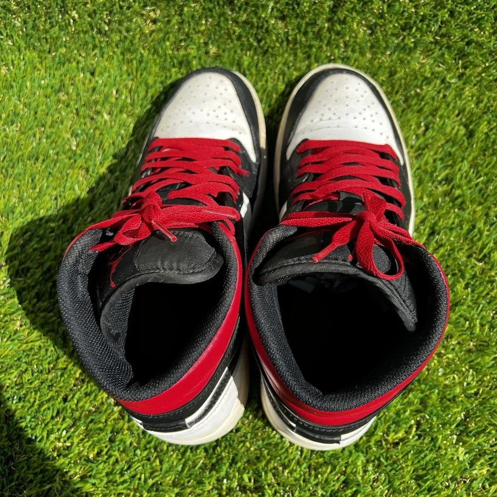 Nike Shoes Men 9.5 Air Jordan 1 Mid Gym Red Black White